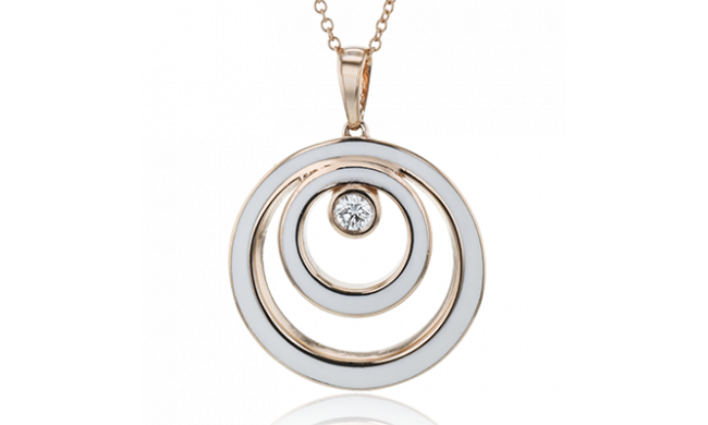 Simon G. Pendant 18k Gold (Rose) 0.11 ct Diamond - LP4788-18K