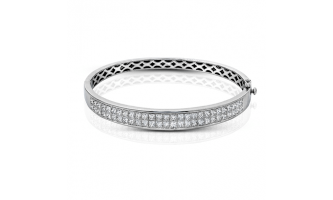 Simon G. Bangle 18k Gold (White) 5.15 ct Diamond - MB1461-18K