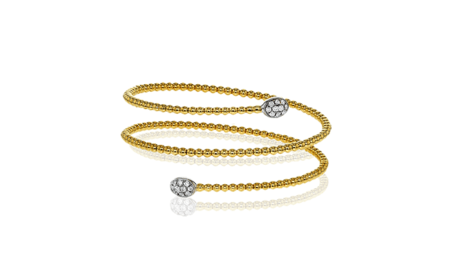 Simon G. Bangle 18k Gold (White, Yellow) 0.3 ct Diamond - LB2165-Y-18K