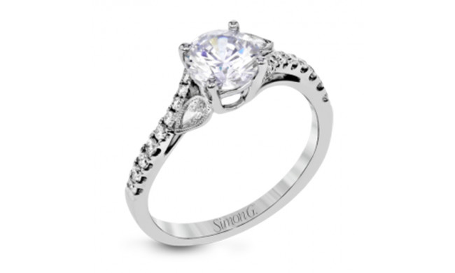 Simon G. 18k White Gold Diamond Engagement Ring - MR2832