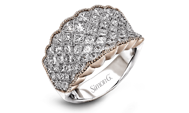 Simon G. Right Hand Ring 18k Gold (Rose, White) 3.18 ct Diamond - MR2349-18K