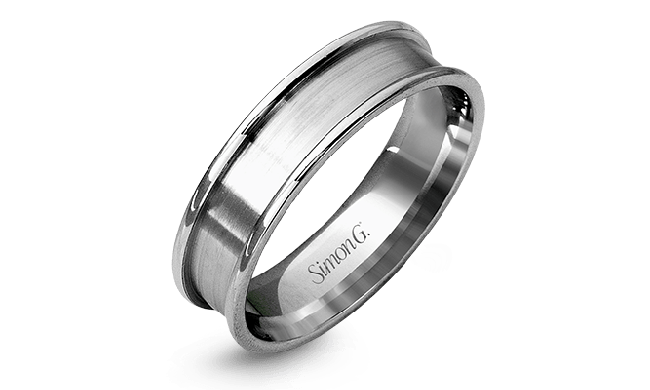 Simon G. Men Ring Platinum (White) - LG102-PT