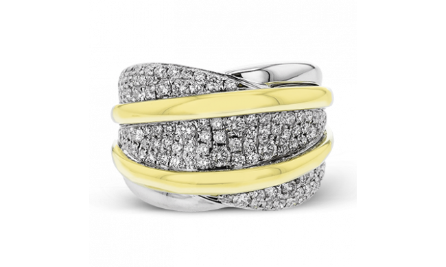 Simon G. Right Hand Ring 18k Gold (White, Yellow) 1.14 ct Diamond - LR3020-18K2T
