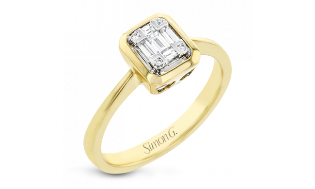 Simon G. Right Hand Ring 18k Gold (White, Yellow) 0.17 ct Diamond - LR2776-18K