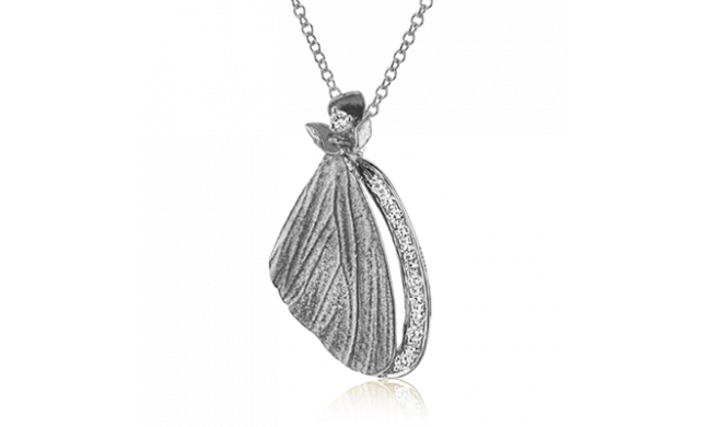 Simon G. Pendant 18k Gold (White) 0.11 ct Diamond - DP270-18K