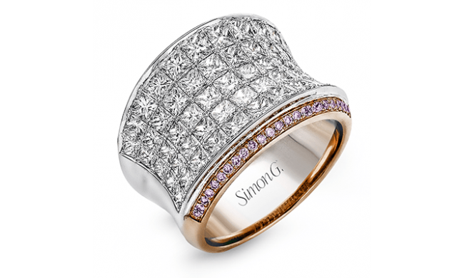 Simon G. Right Hand Ring 18k Gold (Rose, White) 4.58 ct Diamond - MR1720-18KRW