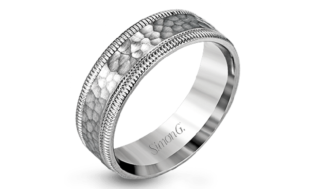 Simon G. Men Ring Platinum (White) - LG141-PT