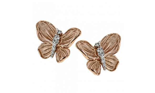 Simon G. Earring 18k Gold (Rose) 0.1 ct Diamond - DE267-R-18K