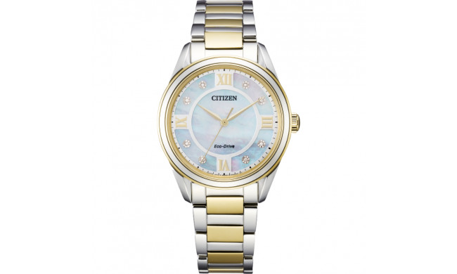 CITIZEN Eco-Drive Quartz Arezzo Ladies Watch Stainless Steel - EM0874-57D