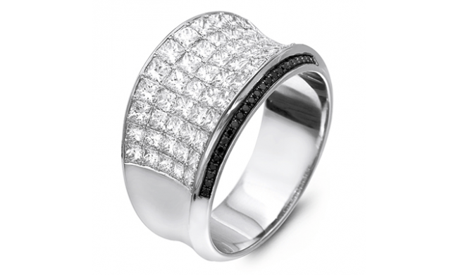 Simon G. Right Hand Ring 18k Gold (Black, White) 4.58 ct Diamond - MR1720-18KBW