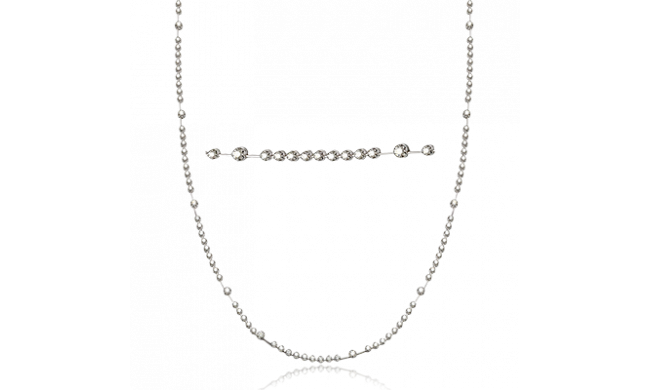Simon G. Necklace 18k Gold (White) 6.66 ct Diamond - LP4793-18K