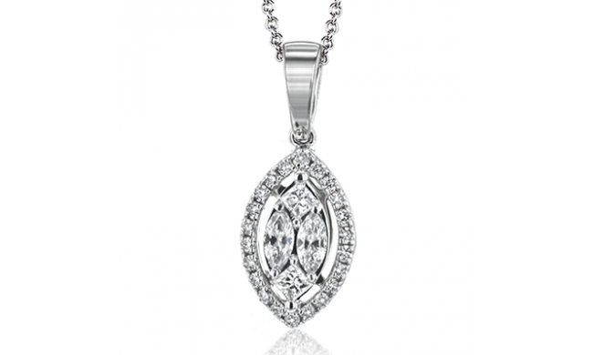 Simon G. Pendant 18k Gold (White) 0.29 ct Diamond - LP4629-18K