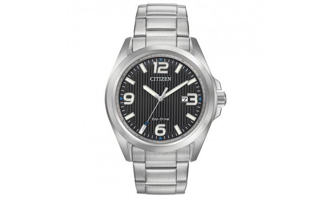 CITIZEN Eco-Drive Weekender Garrison Mens Watch Stainless Steel - AW1430-86E