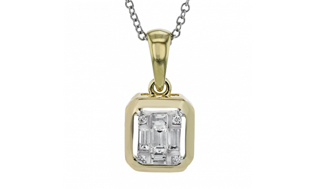 Simon G. Pendant 18k Gold (White, Yellow) 0.24 ct Diamond - LP4804-18K