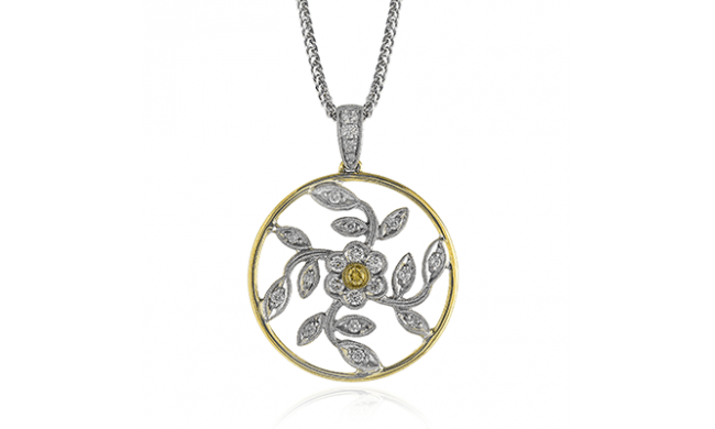 Simon G. Pendant 18k Gold (White, Yellow) 0.32 ct Diamond - MP1000-18K