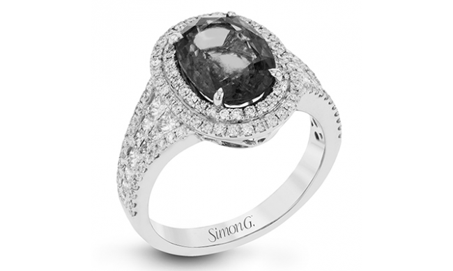 Simon G. Color Ring 18k Gold (White) 0.95 ct Diamond - MR2868-18K