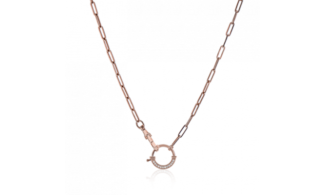 Simon G. Necklace 18k Gold (Rose) 0.08 ct Diamond - LP4819-R-18K