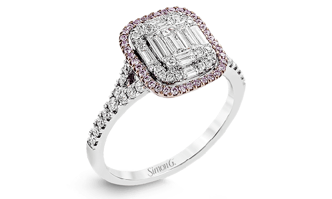 Simon G. Right Hand Ring 18k Gold (Rose, White) 0.76 ct Diamond - MR2621-18KRW