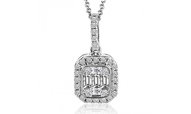 Simon G. Pendant 18k Gold (White) 0.28 ct Diamond - LP2030-18K