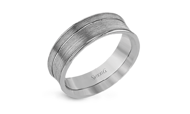 Simon G. Men Ring Platinum (White) - LG171-PT