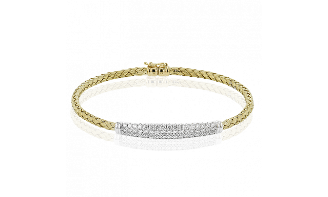 Simon G. Bangle 18k Gold (White, Yellow) 1.3 ct Diamond - LB2231-Y-18K2T