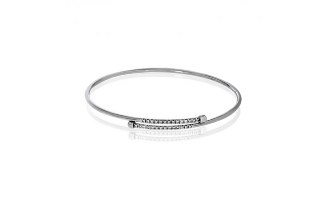 Simon G. 18k White Gold Diamond Bangle Bracelet - LB2016