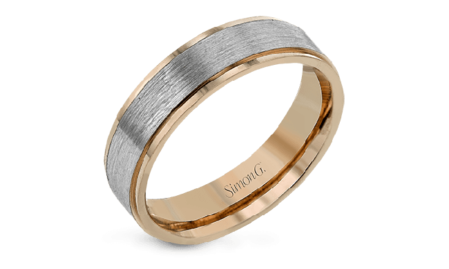 Simon G. Men Ring 14k Gold (Rose, White) - LG170-14K