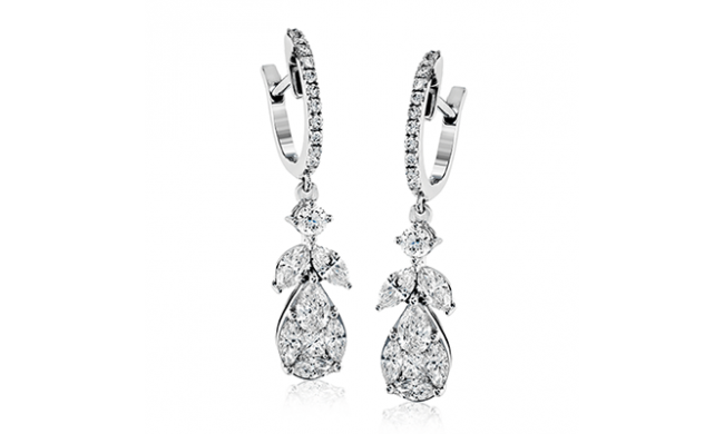 Simon G. Earring 18k Gold (White) 1.35 ct Diamond - LP4416-18K