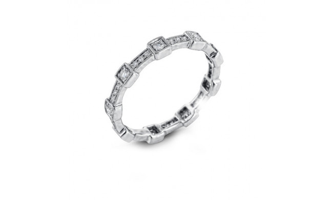 Simon G. 18k White Gold Diamond Ring - MR1984