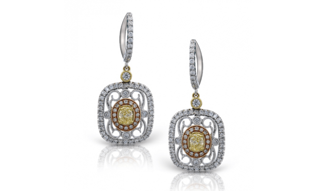 Simon G. Earring 18k Gold (Rose, White, Yellow) 1.03 ct Diamond - TE201-18K