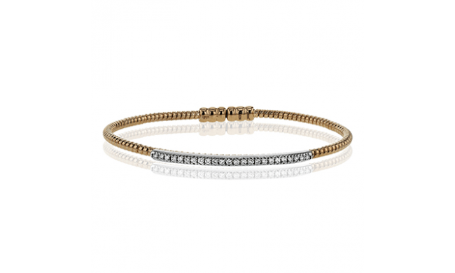 Simon G. Bangle 18k Gold (Rose, White) 0.24 ct Diamond - LB2151-R-18K