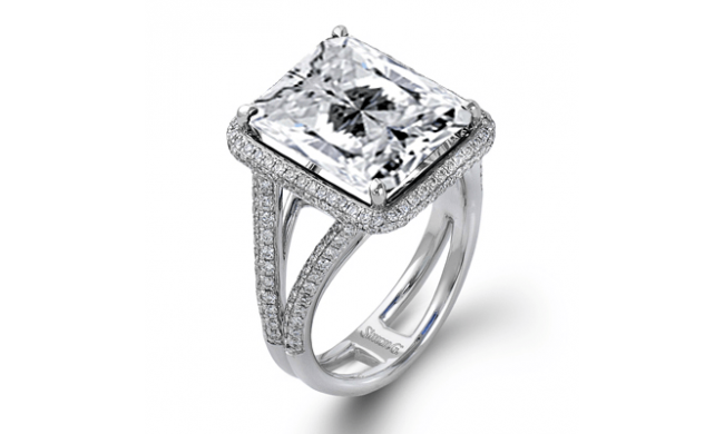 Simon G. Color Ring 18k Gold (White) 0.89 ct Diamond - MR1786-18K