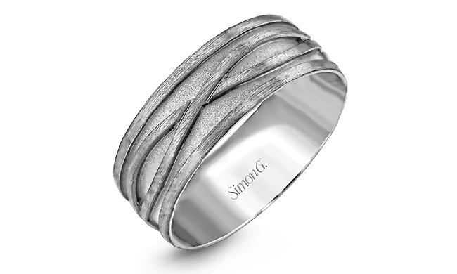 Simon G. Men Ring Platinum (White) - LG134-PT