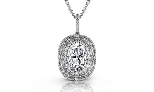 Simon G. Color Pendant 18k Gold (White) 0.7 ct Diamond - MP1686-18K