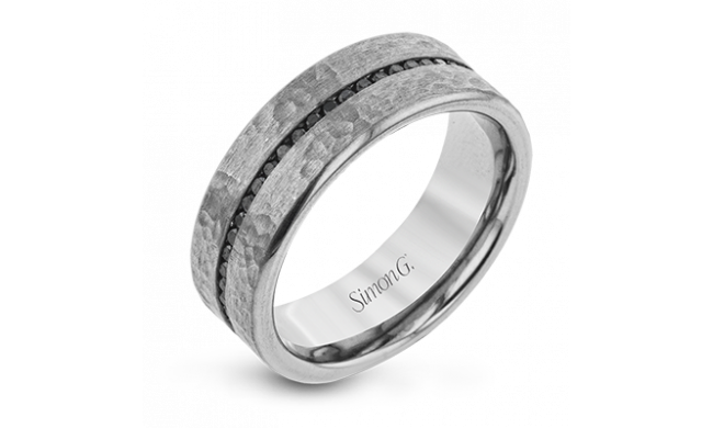 Simon G Men Ring Platinum (Black, White) 0.6 ct Diamond - LR2171-PT