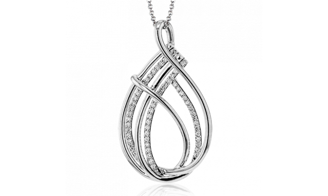 Simon G. Pendant 18k Gold (White) 0.31 ct Diamond - LP2393-18K