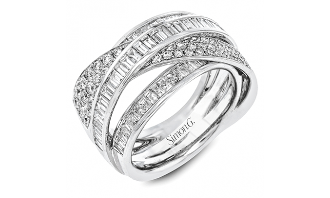 Simon G. Right Hand Ring 18k Gold (White) 1.59 ct Diamond - DR369-18K