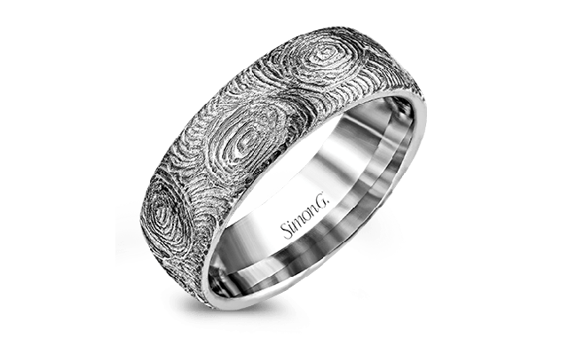 Simon G. Men Ring Platinum (White) - LG129-PT