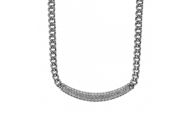 Simon G. Necklace 18k Gold (White) 5.07 ct Diamond - LP4849-18KW
