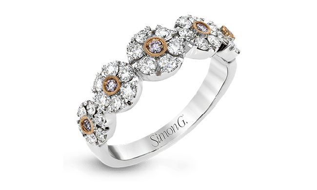 Simon G. Right Hand Ring 18k Gold (Rose, White) 0.85 ct Diamond - MR2754-18KRW