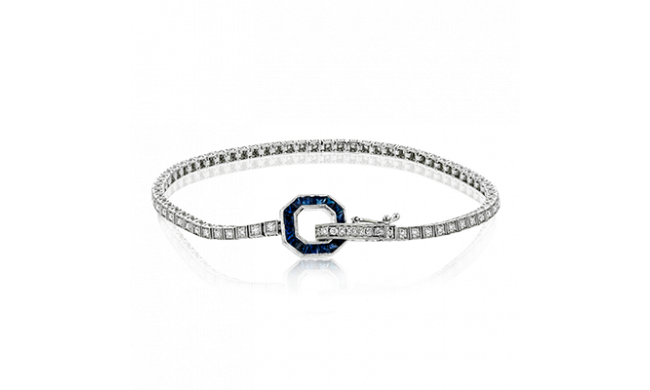 Simon G. Bracelet 18k Gold (White) 0.87 ct Sapphire 0.75 ct Diamond - MB1731-18K