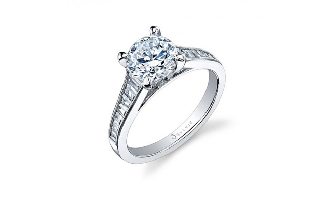 0.66tw Semi-Mount Engagement Ring With 1.50ct Round - sy711 rb
