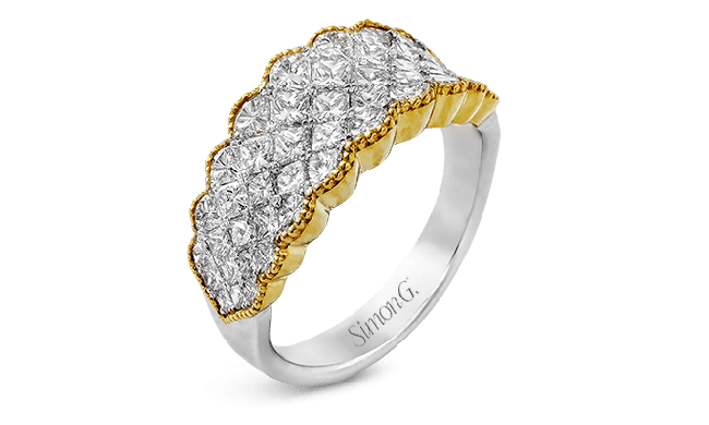 Simon G. Right Hand Ring 18k Gold (White, Yellow) 2.02 ct Diamond - MR2337-18K