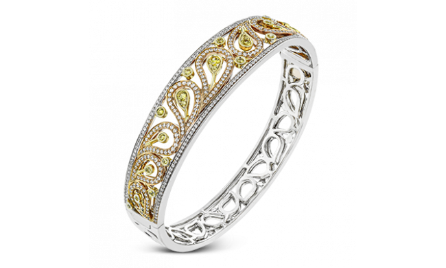 Simon G. Bangle 18k Gold (Rose, White, Yellow) 2.19 ct Diamond - MB1426-B-18K