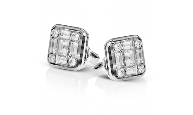 Simon G. Earring 18k Gold (White) 1.32 ct Diamond - LE4450-18K