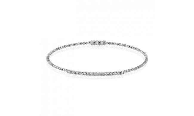 Simon G. Bangle 18k Gold (White) 0.26 ct Diamond - LB2343-18KW