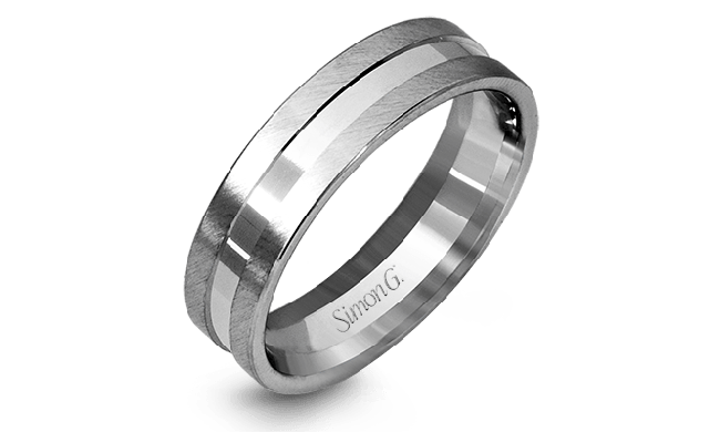 Simon G. Men Ring Platinum (White) - LG105-PT