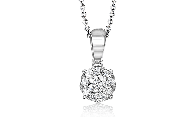 Simon G. Pendant 18k Gold (White) 0.28 ct Diamond - MP1832-18K