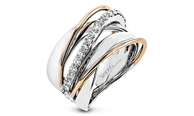 Simon G. Right Hand Ring 18k Gold (White) 0.53 ct Diamond - LR2876-18K