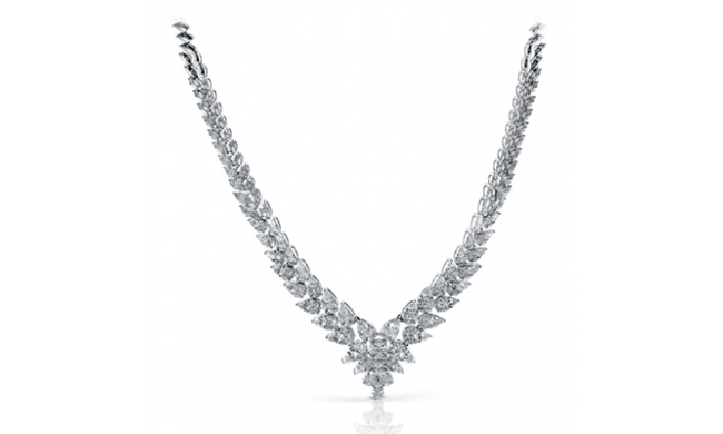 Simon G. Necklace 18k Gold (White) 18.93 ct Diamond - LP4274-18KW